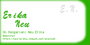 erika neu business card